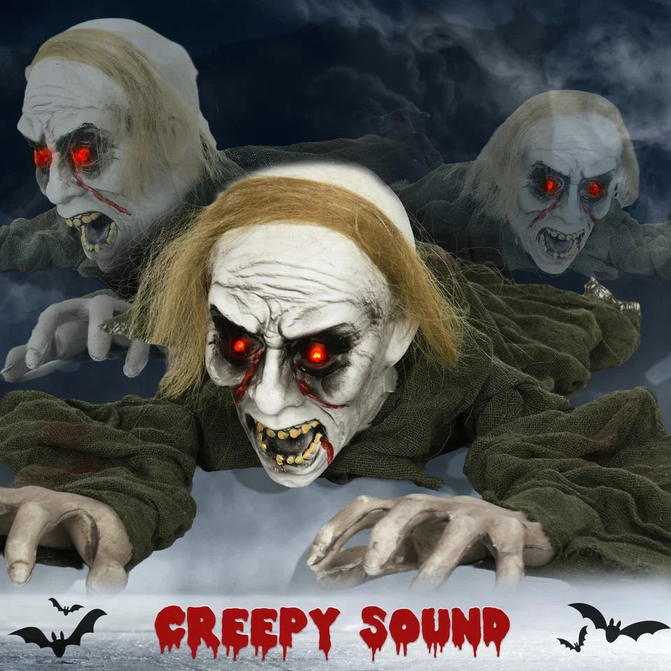 167 cm Halloween Crawling Zombie, Outdoor Animated Prop — alternate product view 5