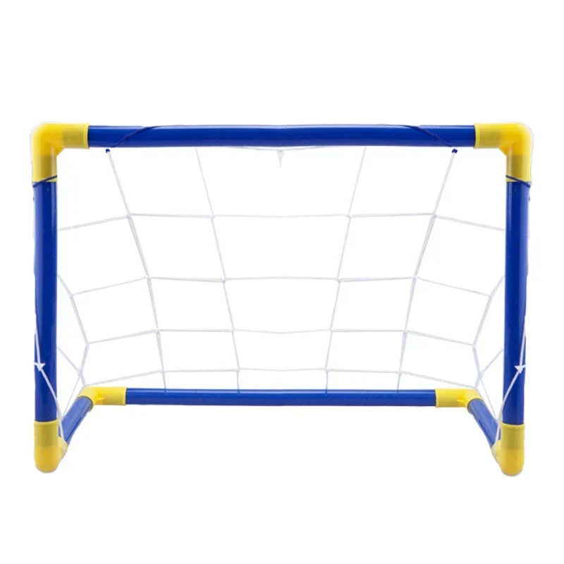 2 x Children's Football Soccer Goals, Ball, Pump Posts & Nets Indoor Outdoor Set — alternate product view 3