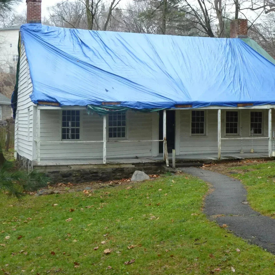 Heavy Duty Blue Tarpaulin Regular Waterproof Cover Tarp Ground Sheet All Sizes — alternate product view 5