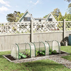 Tunnel Greenhouse Steel Frame for Garden w/ Zipper Doors — alternate product view 4