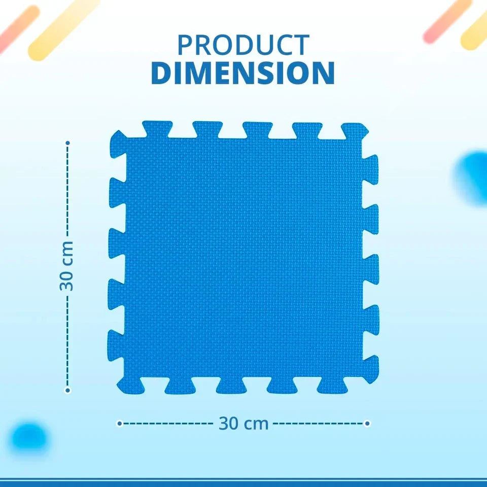 Large Eva Foam Mat Soft Floor Tiles Interlocking Play Kids Baby Mats Gym 30x30cm — alternate product view 10
