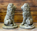 LION PAIR Stone Garden Ornament 40cm Statue — alternate product view 4