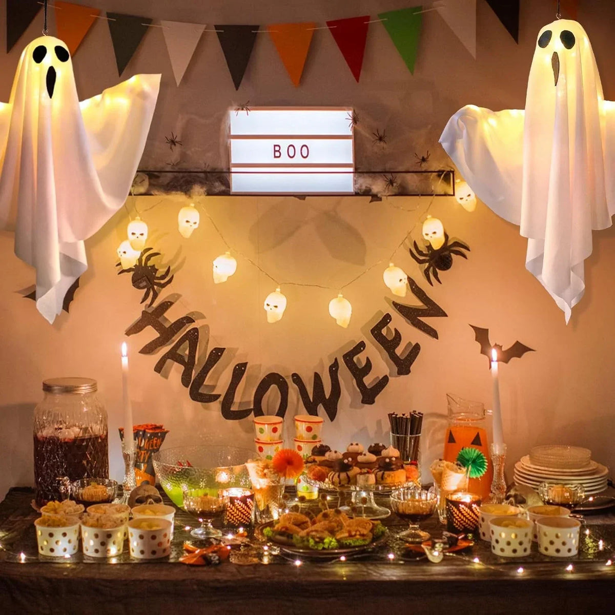 3X Halloween Decoration LED Light Ghost Outdoor Garden Party Home Hanging Props — alternate product view 4