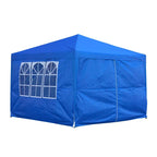 2.5x2.5m Pop Up Gazebo Marquee Outdoor Garden Party Tent Canopy with 4 Sides — Blue — product view