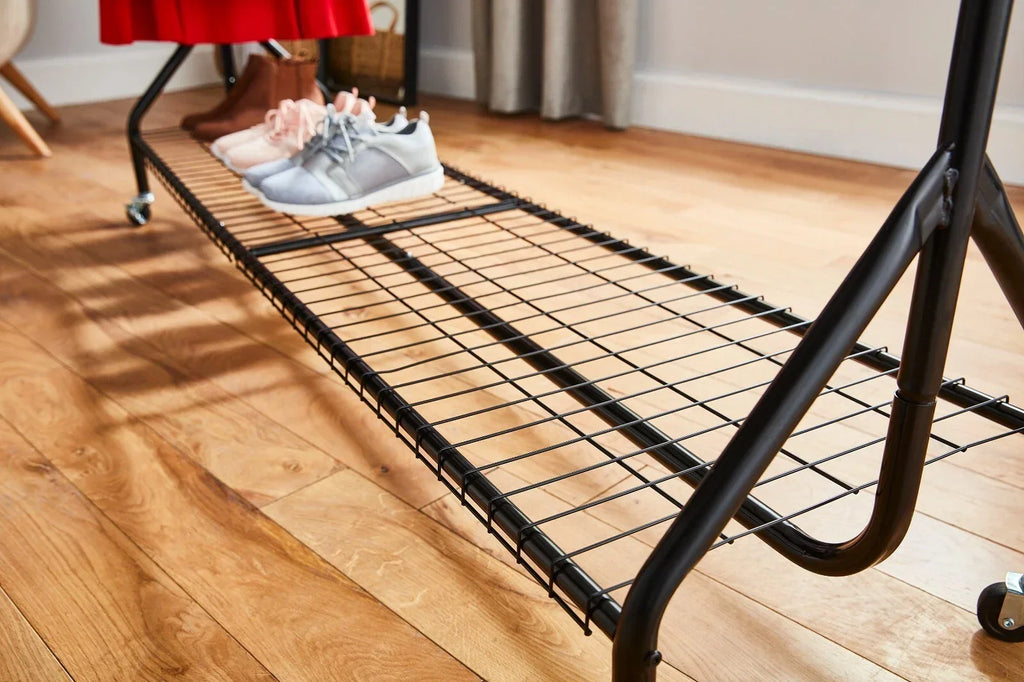 Mobile Clothes Rail with Top & Shoe Shelves — 4 ft, 5 ft & 6 ft — alternate product view 9