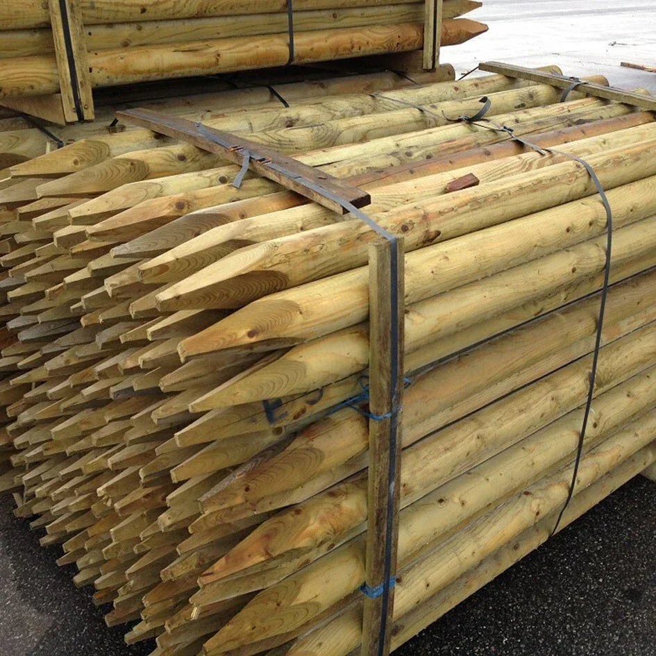Round Fence Posts — 10 Packs — Multiple Sizes — alternate product view 2