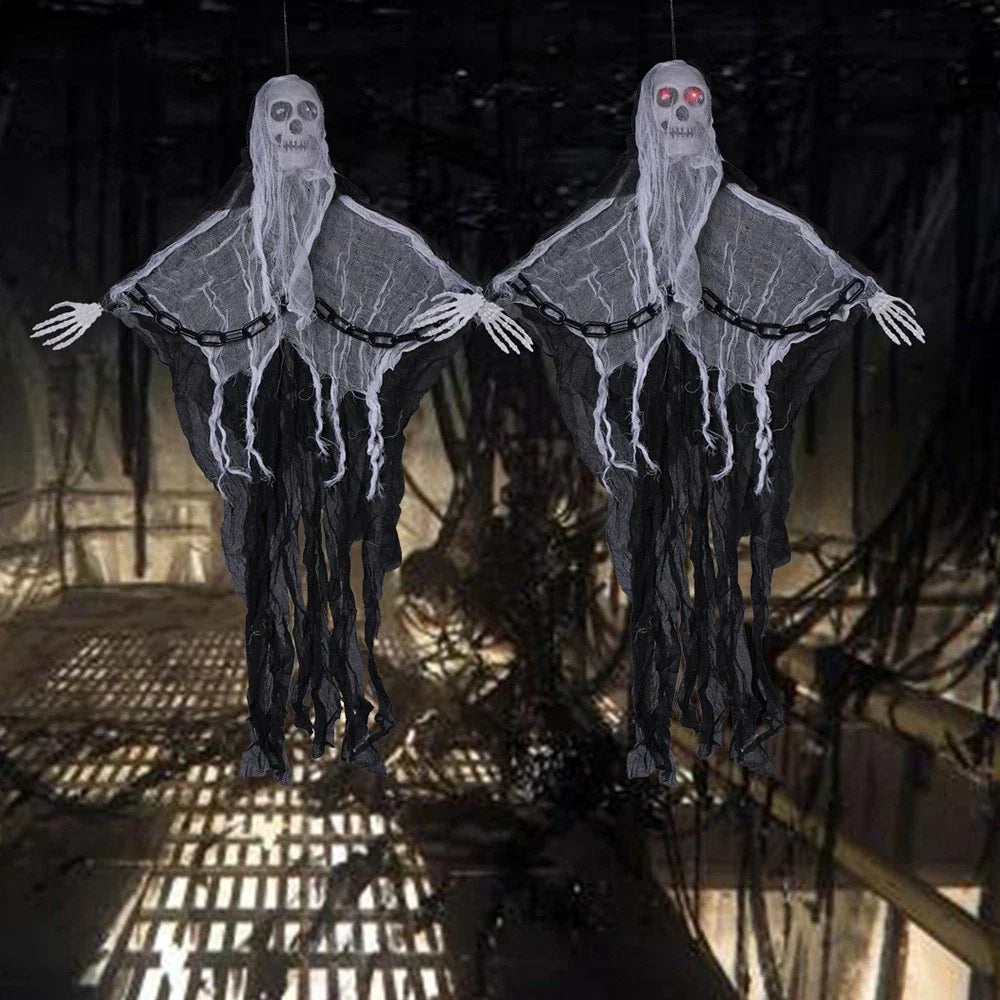 Faceless Ghost Light Up Animatronic Ghost - Halloween Decoration Prop (2 Pack) — alternate product view 5