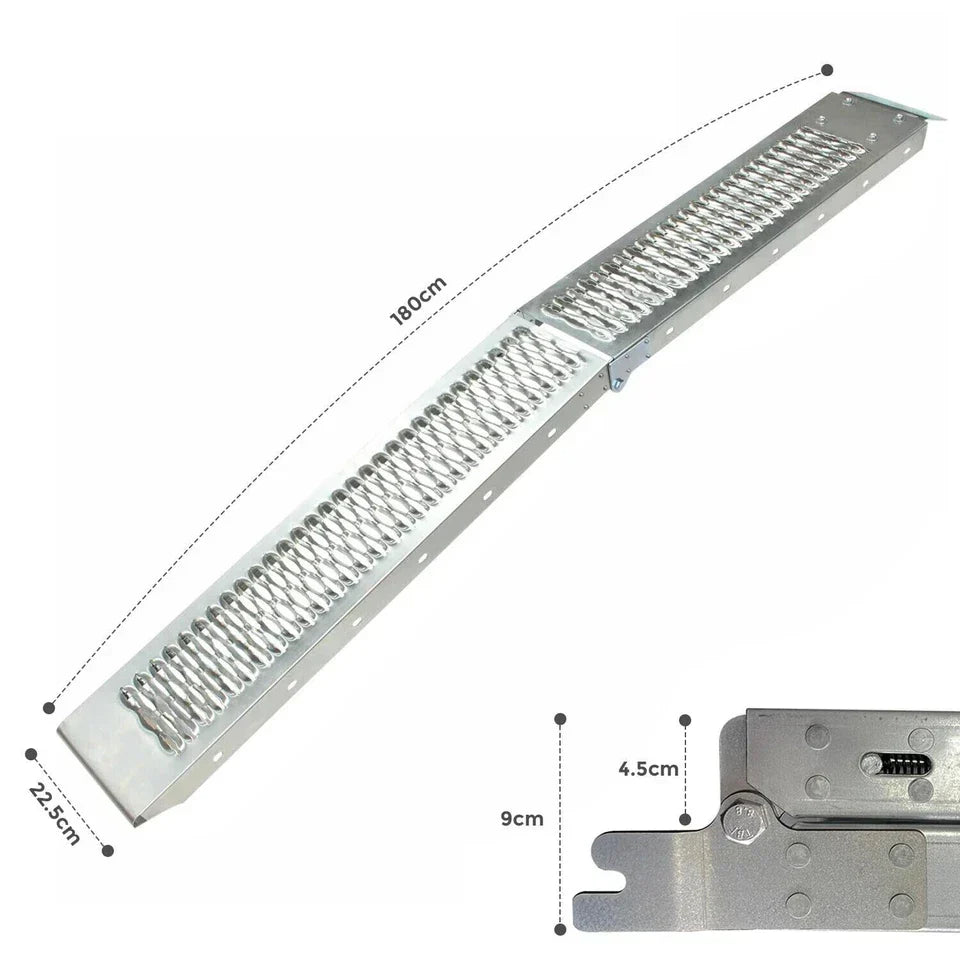 2x Large 180cm foldable loading ramp up to 400 kg load Capacity — alternate product view 3