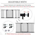 BabyDan Black Extra Wide Self Closing Kids Pressure Fit Stair Safety Gate — alternate product view 5