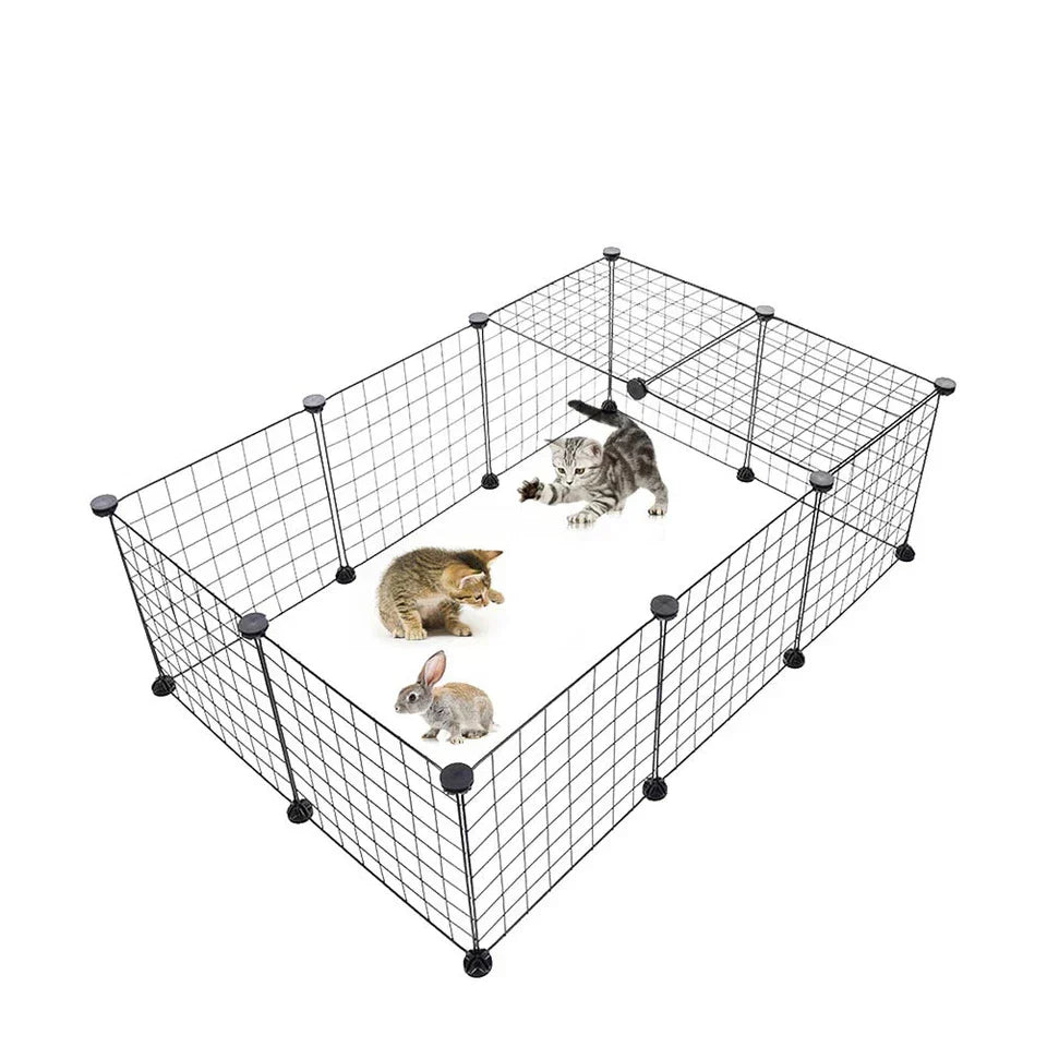 12 Panel Pet Playpen Metal Puppy Dog Small Animals Cage Run Fence Indoor Outdoor — alternate product view 4
