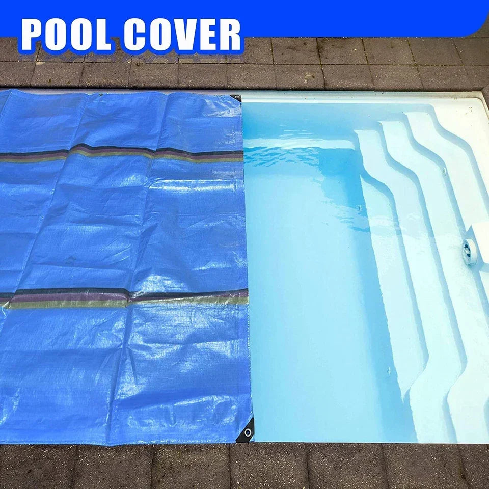 10m x 10m Heavy Duty Waterproof Tarpaulin with Eyelets Cover Ground Sheet — alternate product view 4