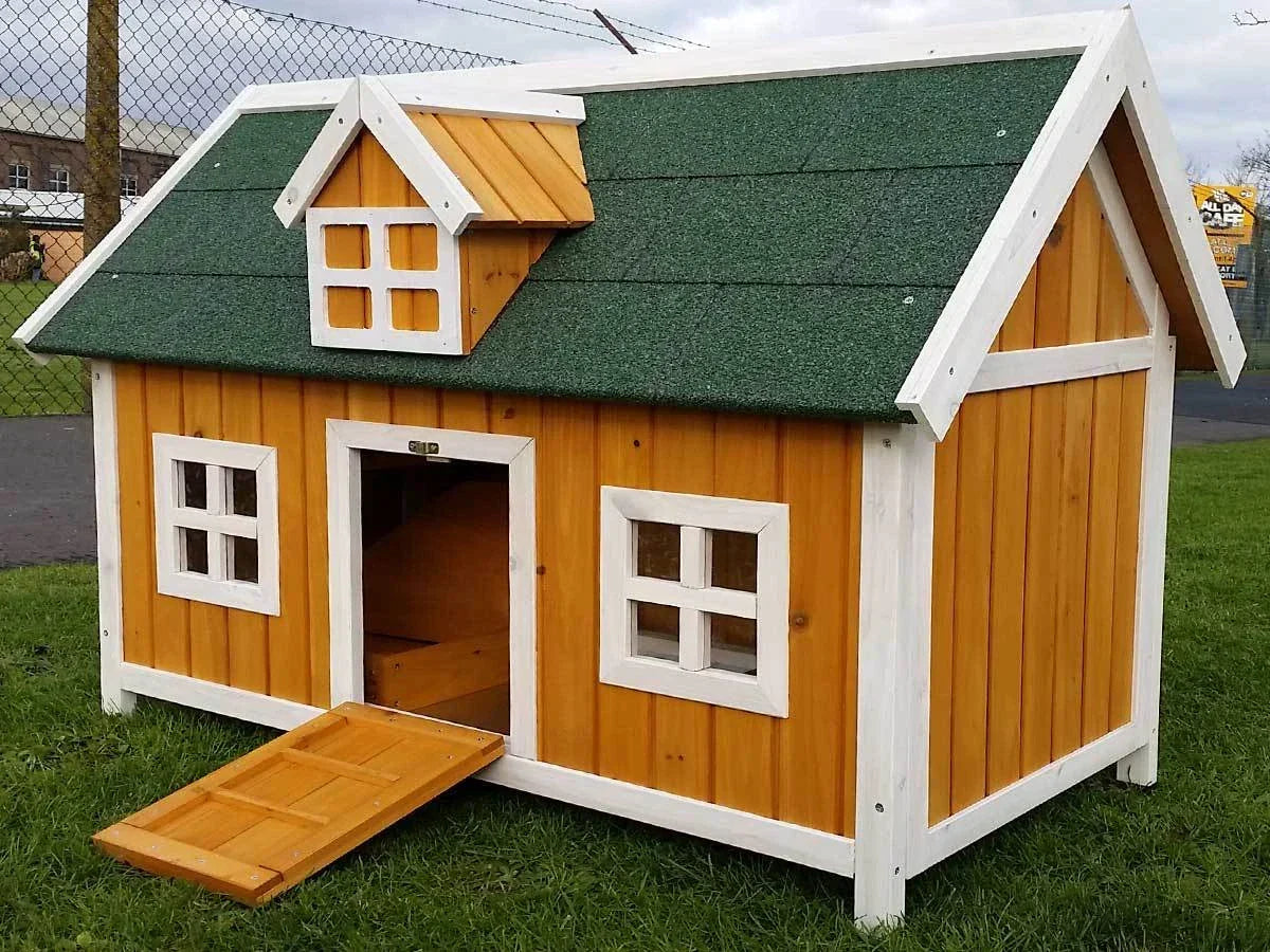 Natural Barn Coop Run Hen House Poultry Ark Home Nest Box Coops Rabbit Hutch — alternate product view 2