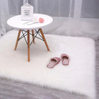 Faux Fur Sheepskin Fluffy Rug Soft LivingRoom Bedroom Rectangle Carpet Floor Mat — alternate product view 2
