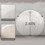 Large Faux Fur Sheepskin Rug Fluffy Mat Room Sofa Hairy Mat Shaggy Floor Carpet — alternate product view 5