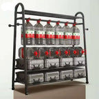 Heavy Duty Double Clothes Rail Rack Garment Hanging Stand Open Wardrobe Shelf — alternate product view 6