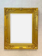 Antique Gold Ornate Wall Mirror with Stunning Hardwood Frame, Size 53 x 43cm — main product view