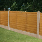 Dip Treated Overlap Fence Panel - (6 x 6ft / 6 x 5ft /6 x 4ft / 6 x 3ft) — alternate product view 3