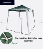 2.4m x 2.4m Outdoor Gazebo Party Tent — alternate product view 4