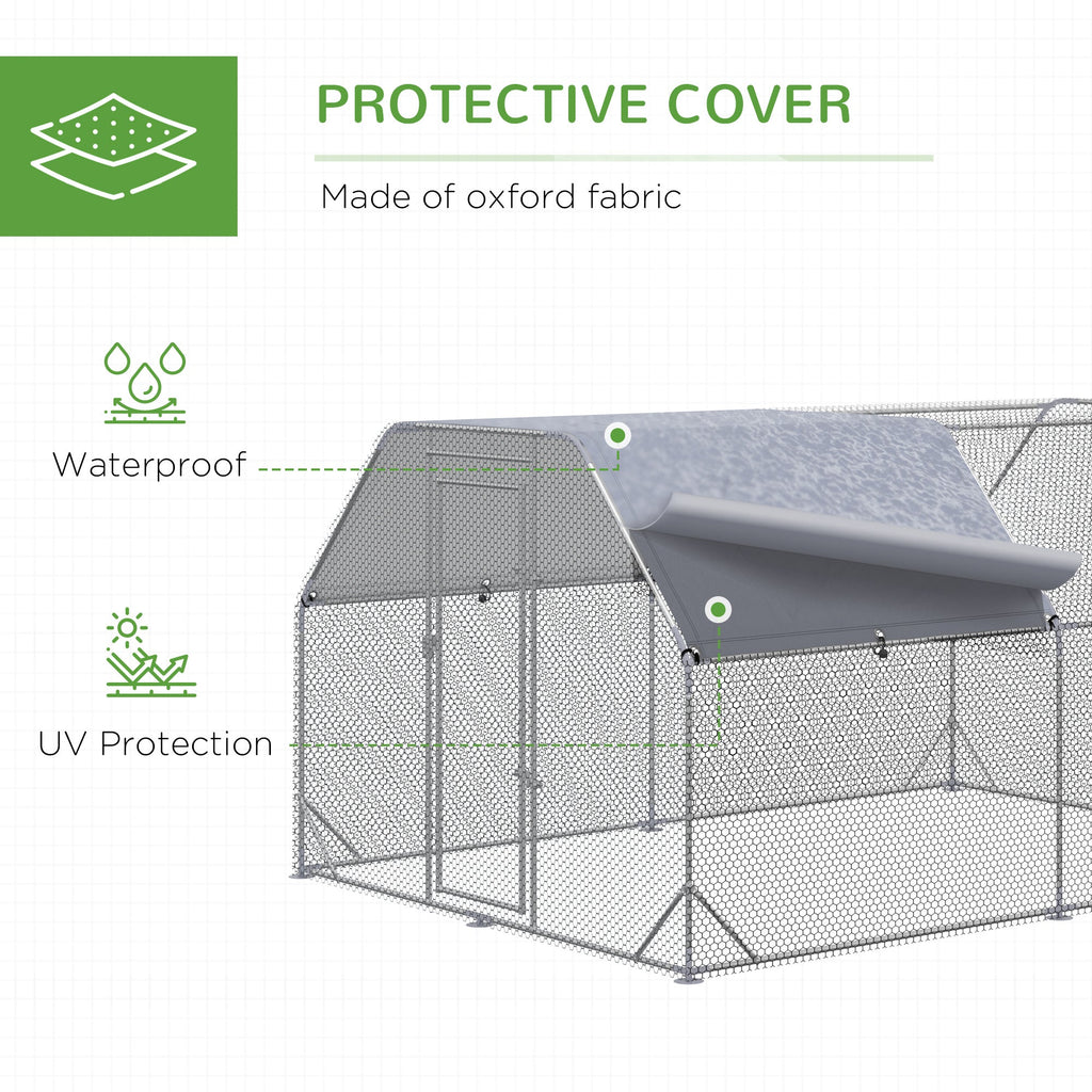 Chicken Run W/ Roof, Walk In Chicken Coop, Hen House Duck Pen — alternate product view 11