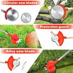 3-in-1 Cordless Strimmer Grass Trimmer Cutter Garden Lawn Edger + 2x 12V Battery — alternate product view 3