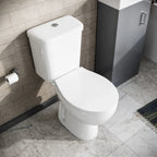 Nes Home Close Coupled Toilet Bathroom WC Pan, Toilet Seat & Cistern — alternate product view 4