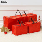 Christmas Storage Bags Xmas Tree Decorations Storage Zipper Bags with Handles x3 — alternate product view 7