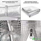 Polytunnel Greenhouse Grow House with Roll-up Side Walls, 3x2x2m 6m² — alternate product view 5