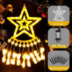 Christmas Tree Decorations Outdoor Star String Waterfall Lights 350LED Xmas Tree — alternate product view 6