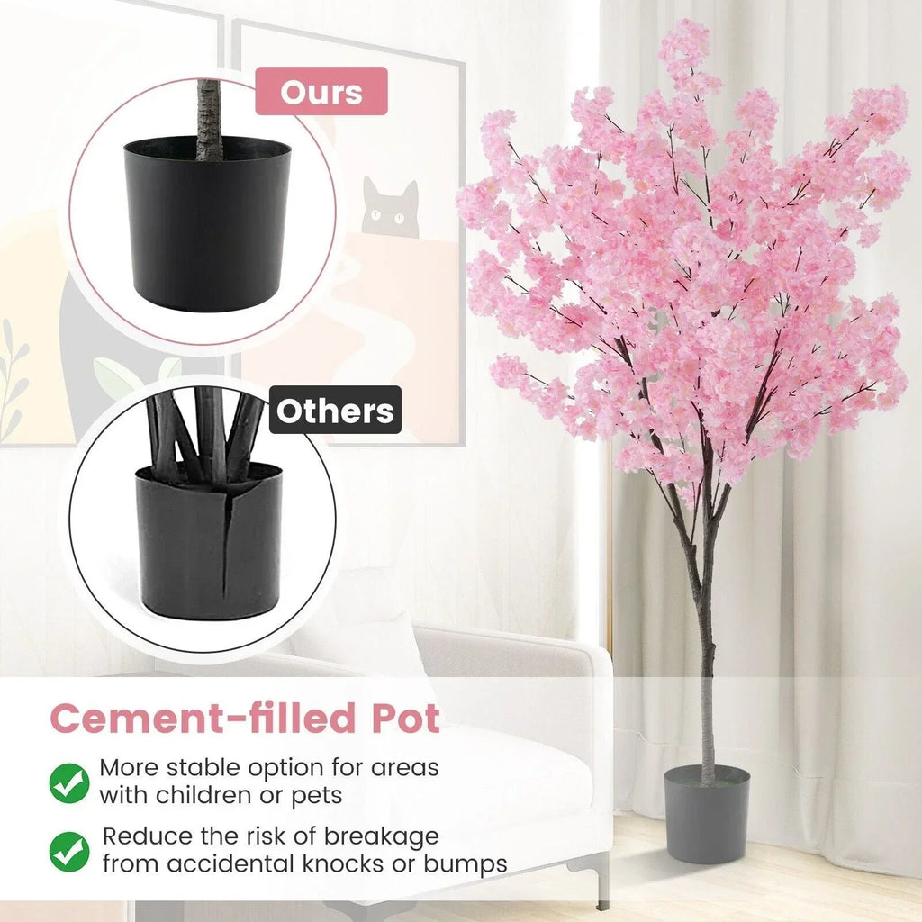 190cm Tall Artificial Cherry Blossom Tree Faux Floral Plant 1170 Flowers — alternate product view 12