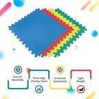 Large Eva Foam Mat Soft Floor Tiles Interlocking Play Kids Baby Mats Gym 30x30cm — alternate product view 7