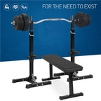 Squat Racks Barbell Rack Stand Adjustable Olympic Weight Bench Press Home Gym — alternate product view 4
