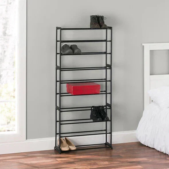 10 Tier Shoe Rack Stand Footwear Organiser Storage Metal Shelf 30 Pairs Unit — alternate product view 10