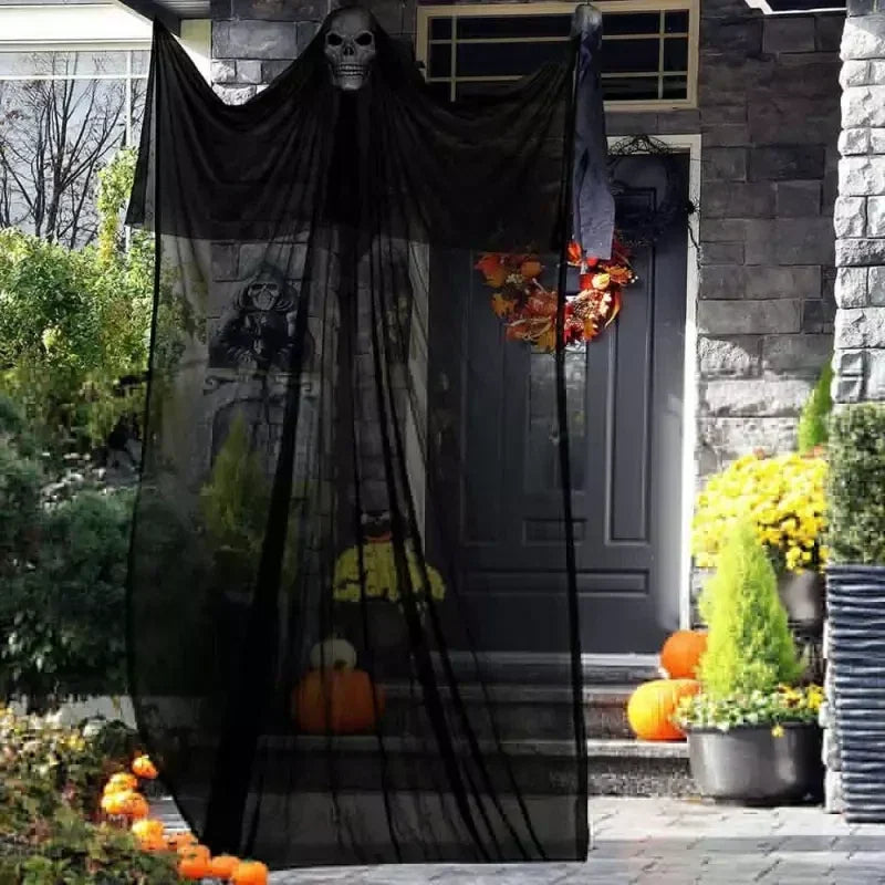 Hanging Ghost Skeleton Halloween Decor Spooky Outdoor Garden Decoration Props — alternate product view 4