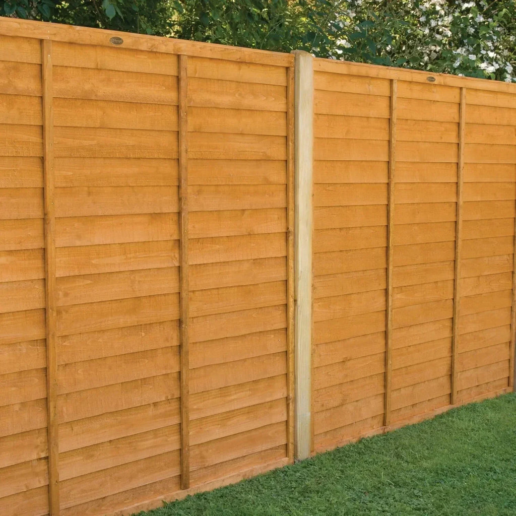 Dip Treated Overlap Fence Panel - (6 x 6ft / 6 x 5ft /6 x 4ft / 6 x 3ft) — alternate product view 2