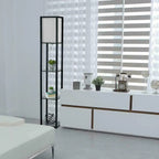 Floor Lamp Free Standing Wood 3-Tier Storage Shelf Reading Bedroom Living Room — alternate product view 6