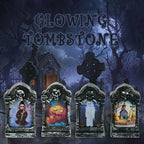 4x Halloween Light Up Tombstone Horror LED Game Props Outdoor Garden Party Decor — alternate product view 4