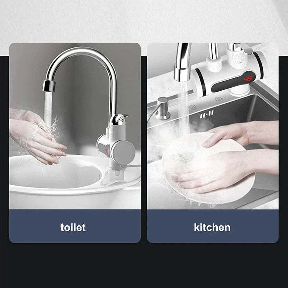 360° Kitchen Electric Heater Instant LED Faucet Home Hot Water Tap Fast Heat New — alternate product view 4