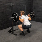 GYM MASTER Adjustable Squat Dip Rack Weight Lifting Stand Power Cage Frame — alternate product view 2