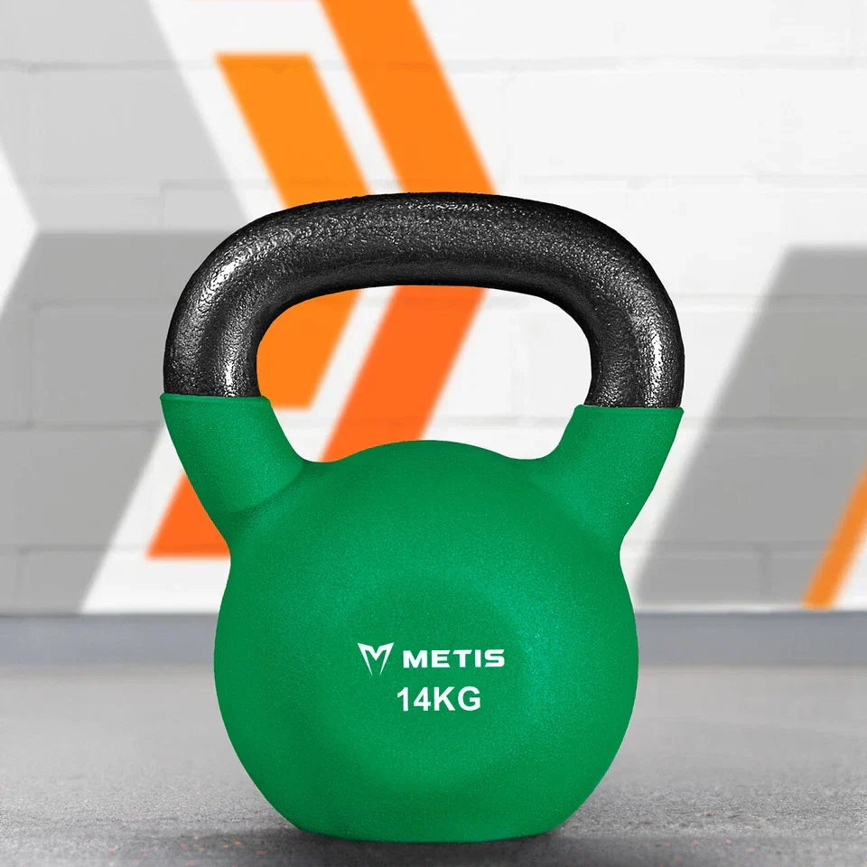 METIS Neoprene Kettlebells [4-20kg] — IRON TRAINING WEIGHTS – Gym/ Home Workouts — 14kg — product view