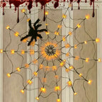 100cm LED Light Halloween Decoration Giant Spider Web Party Props Outdoor Decor — alternate product view 7