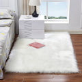 Faux Fur Sheepskin Fluffy Rug Soft LivingRoom Bedroom Rectangle Carpet Floor Mat — main product view