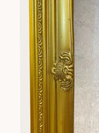 Antique Gold Ornate Wall Mirror with Stunning Hardwood Frame, Size 53 x 43cm — alternate product view 3