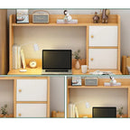 Wooden Computer Desk Home Office Writing Desk Study Table Workstation Cabinet UK — alternate product view 8