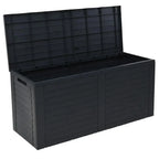 240L Large Outdoor Storage Box Garden Patio Plastic Chest Lid Container — alternate product view 4