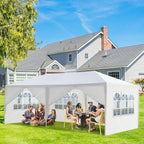 3x6M Gazebo Marquee Party Tent With 6 Sides Garden Patio Outdoor Canopy White UK — main product view