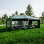 3x6m Garden PE Gazebo Party Wedding Camping — Green — product view
