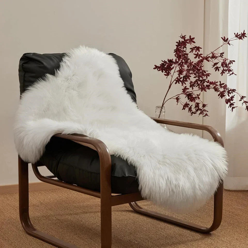 Large Faux Fur Sheepskin Rug Fluffy Mat Room Sofa Hairy Mat Shaggy Floor Carpet — alternate product view 7