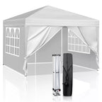 3x3M Heavy Duty Gazebo Marquee Popup Water- proof Garden Party Tent 4 WallSides — alternate product view 3