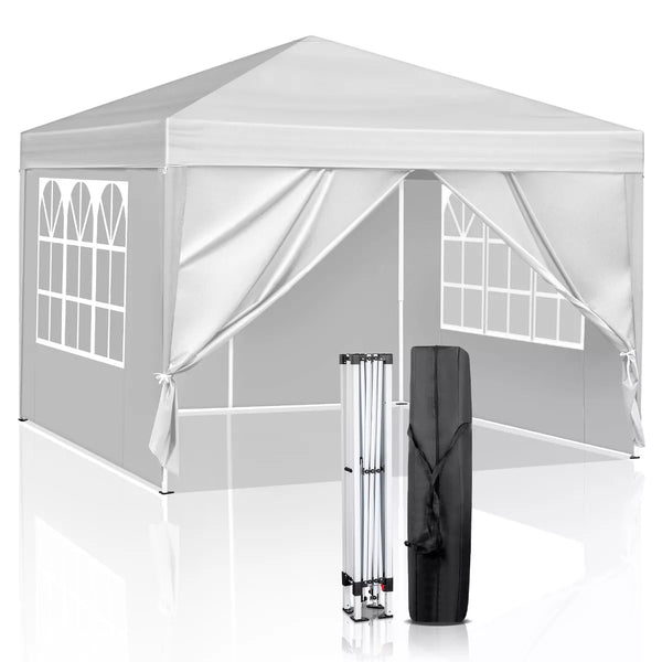 3x3M Heavy Duty Gazebo Marquee Popup Water- proof Garden Party Tent 4 WallSides — alternate product view 3