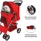 Pet Stroller Dog Cat Puppy Pram Pushchair Travel Cart Jogging Buggy Carrier — alternate product view 8